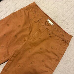 Tommy Hilfiger Brown Patterned Chinos Pants